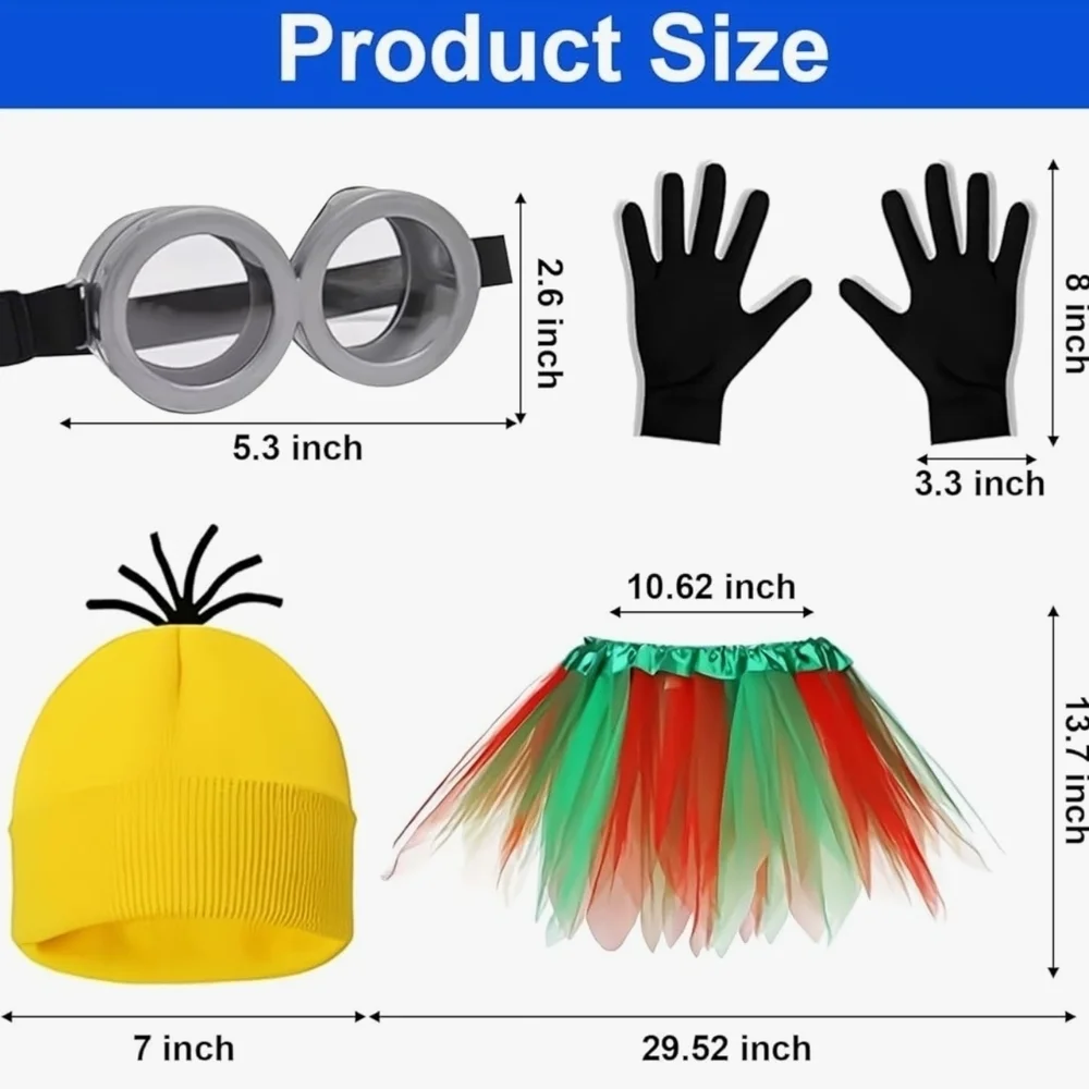 Girls Minion-Inspired Costume Set
